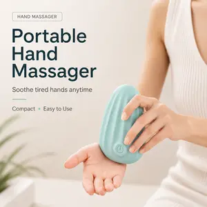 Portable rechargeable hand massager, wrist relaxation device, one-button adjustment of 8 massage modes, soft silicone casing, suitable for home and work relaxation massages, a great gift for fathers, mothers, and teachers. appreciation