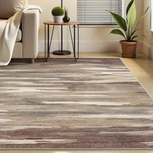 5x7ft Luxury Vintage Area Rug, Living Room Rugs with Non-Slip Backing, Premium Washable Low-Pile Soft Durable Floor Covering for Bedroom