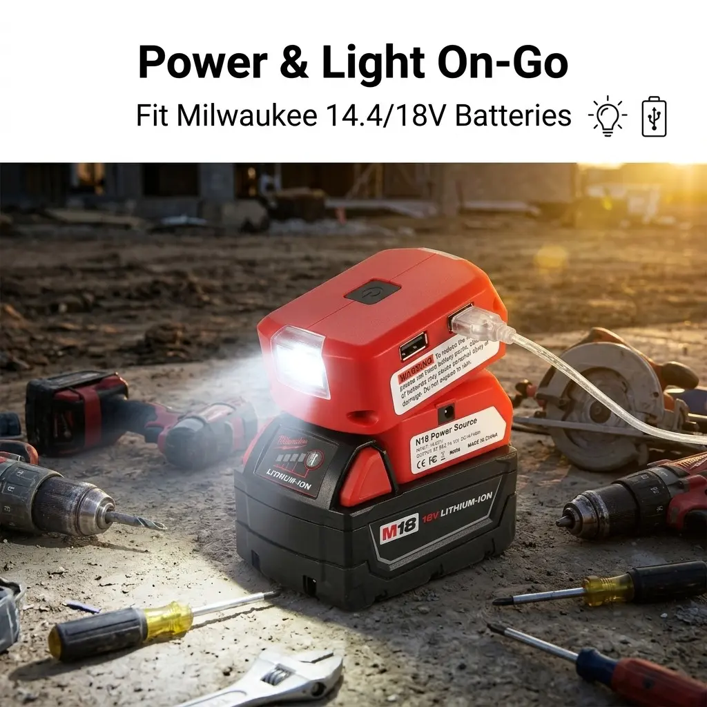 Beytvyow Mwq45 USB Converter for Milwaukee M14-M18 Lithium Battery Tools, Free Shipping, Promotion Active, Inverter Type
