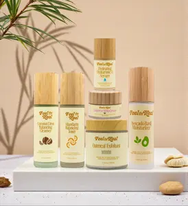 Feel the Heal Complete Natural Skincare Set | Full Face Routine Kit with Cleanser, Toner, Moisturizer, Eye Cream & More for All Skin Types