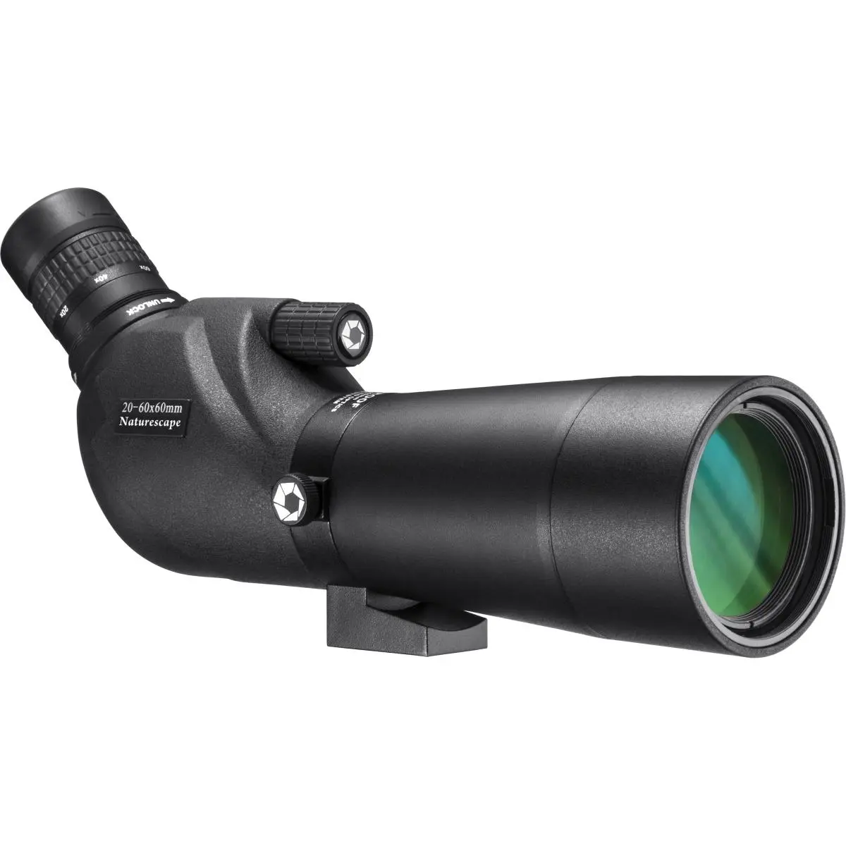 Barska Naturescape Spotter Scope, 20-60x 60mm, Premium 50mm Lens, Top-Tier Optics System, Fully Waterproof and Fogproof, Outdoor Observation Tool, Table Top Pan-Head Tripod Compatible, Office & Educational Supplies Ready