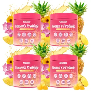 Summervibes Feminine Probiotic Supplement Gummies Pineapple Flavor Multi-Strain Lactobacillus Blend with Prebiotics | Supports Feminine & Digestive Health | 60 Count