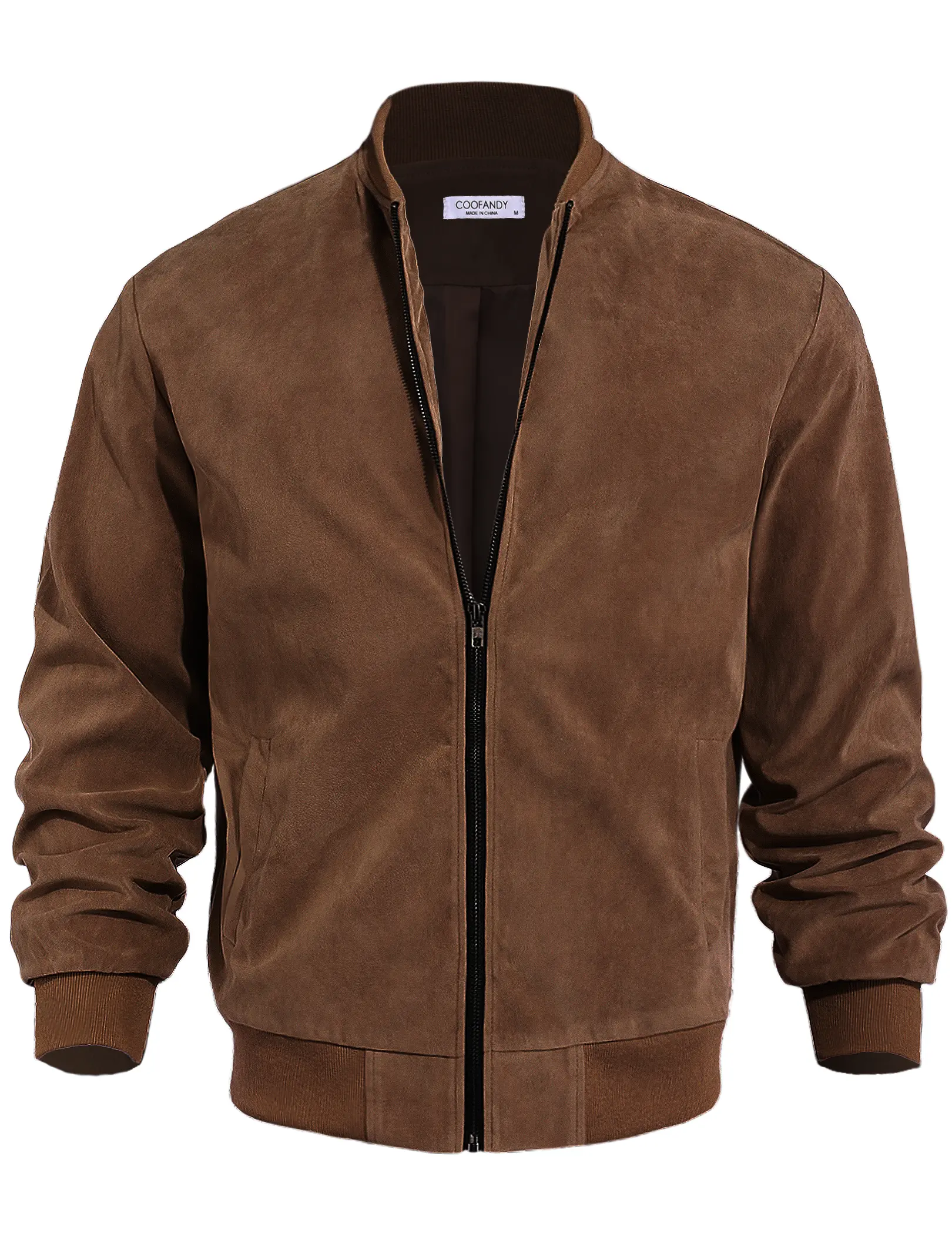 Men's Casual Varsity Jacket Vintage Lightweight Suede Bomber Jackets Menswear Long Sleeve Tops black friday