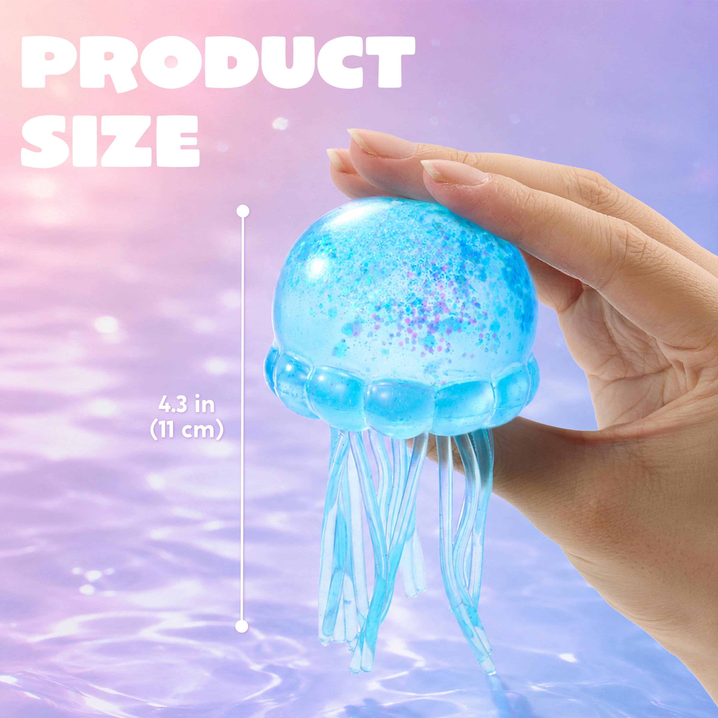 JOYIN 1PCS/3PCS Jellyfish Stress Relief Toys, Jellyfish Glitter Squishy Toy, Slow Rising Toy for Kids & Adults, Anxiety Relief Fidget Sensory Toy, Soft Squeeze Decompression Dough for Adults Gifts, Party Favors, Office Desk Decorations