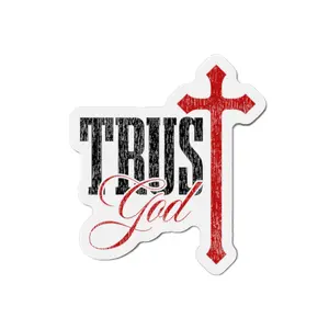 Trust God Magnet – Faith-Inspired Christian Vinyl Magnet for Daily Encouragement