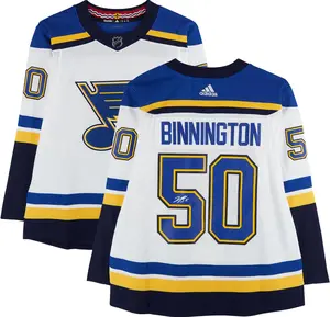 Jordan Binnington St. Louis Blues Autographed White Adidas Jersey - Fanatics Authentic Certified