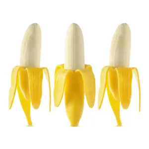 Peeled Banana Squishy Stress Ball - Realistic Fidget Toy for Anxiety Relief, Sensory Play & Desk Decor