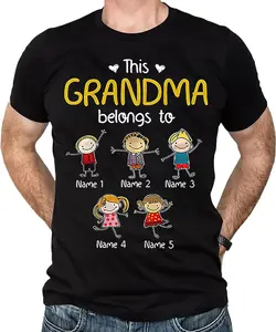 Personalized Grandma Shirt, This Grandma Belongs To Custom Kids Name Tee, Mother’s Day Gift, Grandma Shirt with Grandkids Names