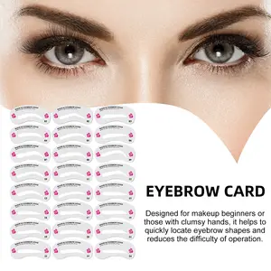 24PCS Eyebrow Stencil Kit, Reusable Brow Shaping Templates with Multiple Styles, Makeup Guide Tool for Natural-Looking Brows eye-brow