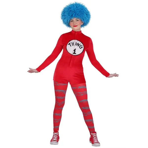 Women's Dr. Seuss Thing 1 and Thing 2 Costume Romper