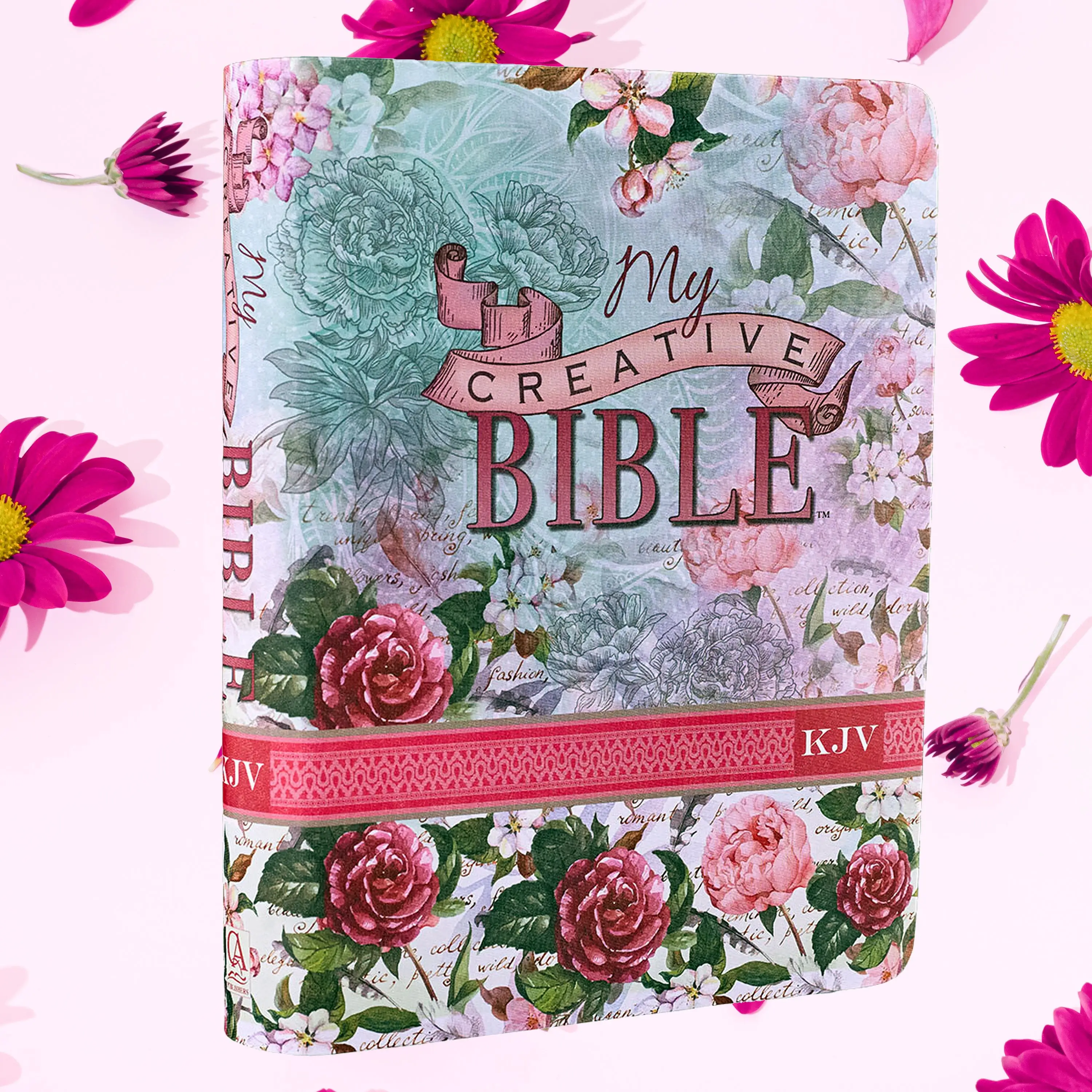 Silky Floral Printed KJV My Creative Bible