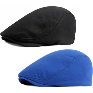 2 Pack Mens Flat Cap Ivy  Newsboy Driving Hat