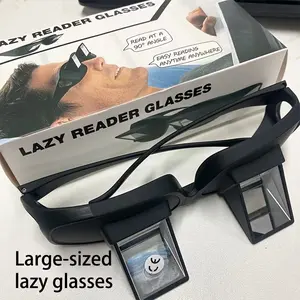 Lazy Person Glasses, Horizontal Prism Bed TV Glasses, Comfortable Eyewear, Adjustable 90 Degrees, Ideal for Relaxing Viewing