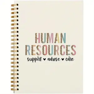 Human Resources Themed Spiral Notebook, 1 Set Human Resources Inspirational Journal, Thank You Gift for HR Manager Director, Retirement Gift for Coworker Friend