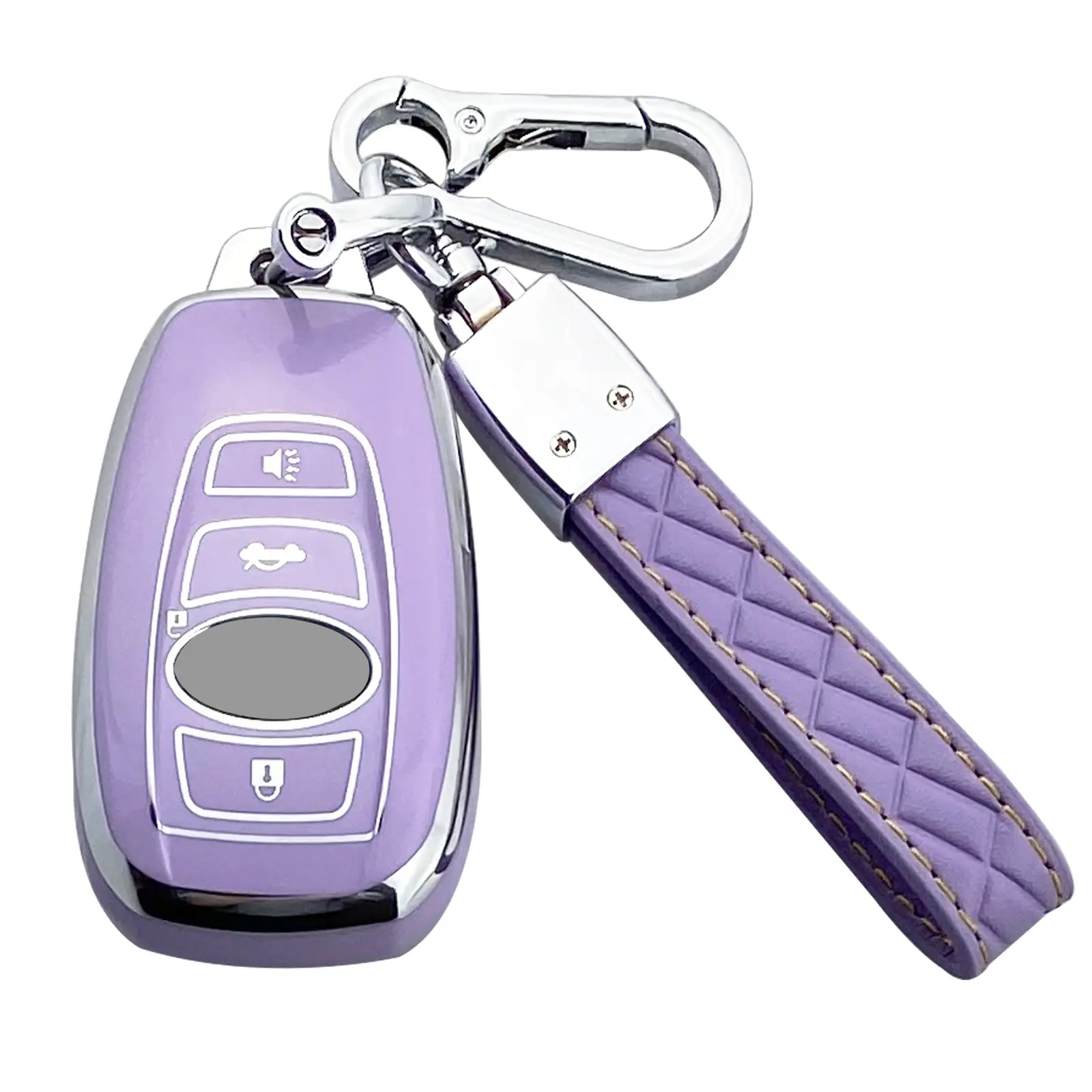 Key Fob Cover Case Compatible With Subaru Forester Outback Ascent Crosstrek BRZ Impreza STI Legacy WRX Accessories Shell Keychain Protector