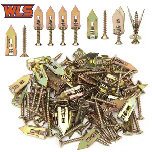 80PCS Self-Drilling Drywall Anchors and Screws Kit, 12x30mm, No Pre-Drilling Needed, Supports Up to 66 lbs, Ideal for Home and Office Organization premium case self  drilling  anchors Galvanized sheetrock hollow Set strong  wall gypsum board screw kit upg