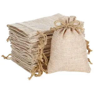 75PCS Burlap Bags Featuring Drawstrings, Ideal for Gifts, Small Items, Jewelry, Coffee Beans, Seeds, Snacks, And Cash Holiday Party Favor