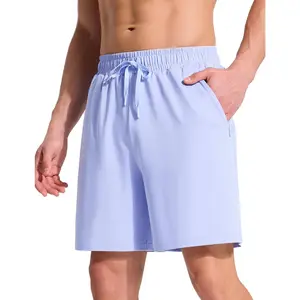 Mens Swim Trunks with Compression Liner 5 & 7 inch Quick Dry Bathing Suit Swim Shorts with Zippered Pockets