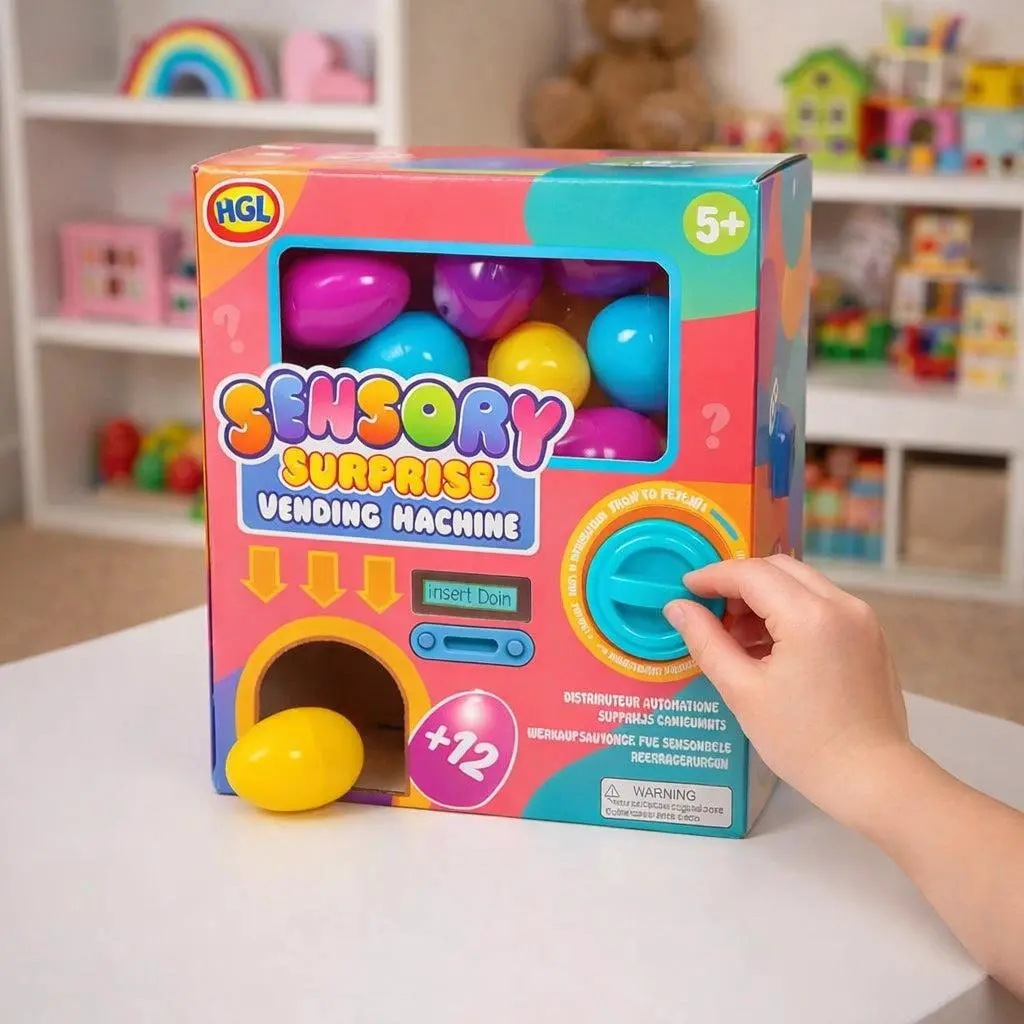 One for Fun Sensory Surprise Vending Machine, 12 Surprise Mochi & Fidget Toys