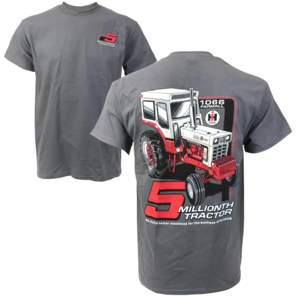 Farmall Tractor T-Shirt, 5 Millionth 1066 Tractor Graphic Tee, Farmall Heritage Work Shirt, For Farmers & Tractor Collectors, Gift for Agriculture Workers