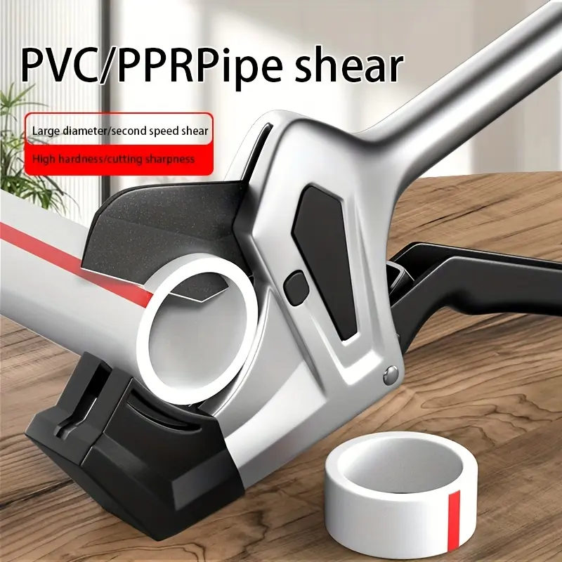 Industrial-Grade Teflon-Coated Steel Tube Cutting Scissors - Fast, Easy Cutting for PP/PVC, ABS, PE Tubes, Pp/Pvc Tubes