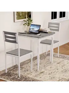Home Dining Table Set For 2 Dining Table And Chairs Set Of 2 3 Piece Dining Table Set With Spiral Table Legs For Small Spaces Kitchen Apartment