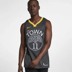 [877205-062] Mens Nike NBA GS Warriors Klay Thompson Swingman Jersey Statement Edition