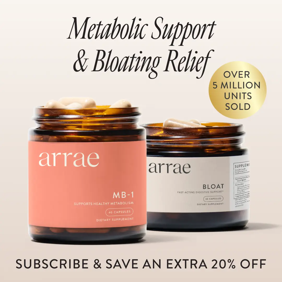 Arrae String Bikini Bundle | Fast-Acting Bloating Relief Digestive Enzymes + Natural Energy & Health Support | Organic Supplement Dietary Healthy Gut Probiotics Edible Debloat Detox Fitness