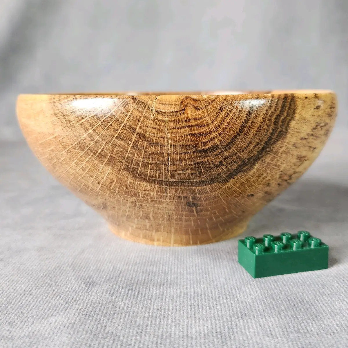 1ST GEN Wooden Bowl with Definitive Wood Grain and Visible Texture Unidentified Wood Species