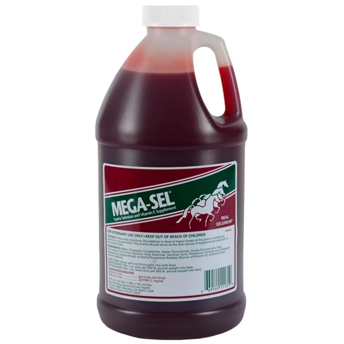 SpeCtra Mega-Sel Patented Blend Liquid Selenium & Vitamin E Horse Supplement, Antioxidant Sore Muscle Relief Formula, 64 oz, Antioxidants, Patent Blend, Sore Muscle Formula, Unparalleled Absorption Of Antioxidants