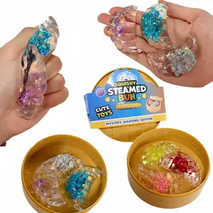 Dumpling kneading soft and non stick squeezing, rebounding, fun and stress relieving Carry simulation food toys with you