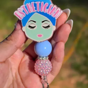 esthetician badge reel