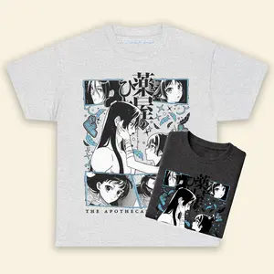 The Apothecary Diaries Maomao and Jinshi Retro T-Shirt Sweatshirt Hoodie Cotton Anime Manga Fan Gift Fabric Top