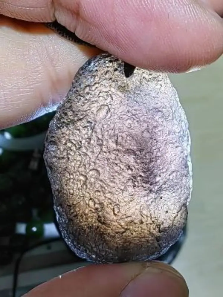 Cintamani Saffordite Stone Necklace,Genuine Obsidian Tektites Raw Crystals,Irregular Shape