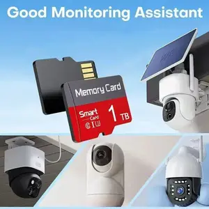 2-Pack × 1TB Memory card - TF/SD memory card, suitable for smart phones, cameras, tablet computers and other devices, PSP game memory card with adapter micro tf Micro SD card