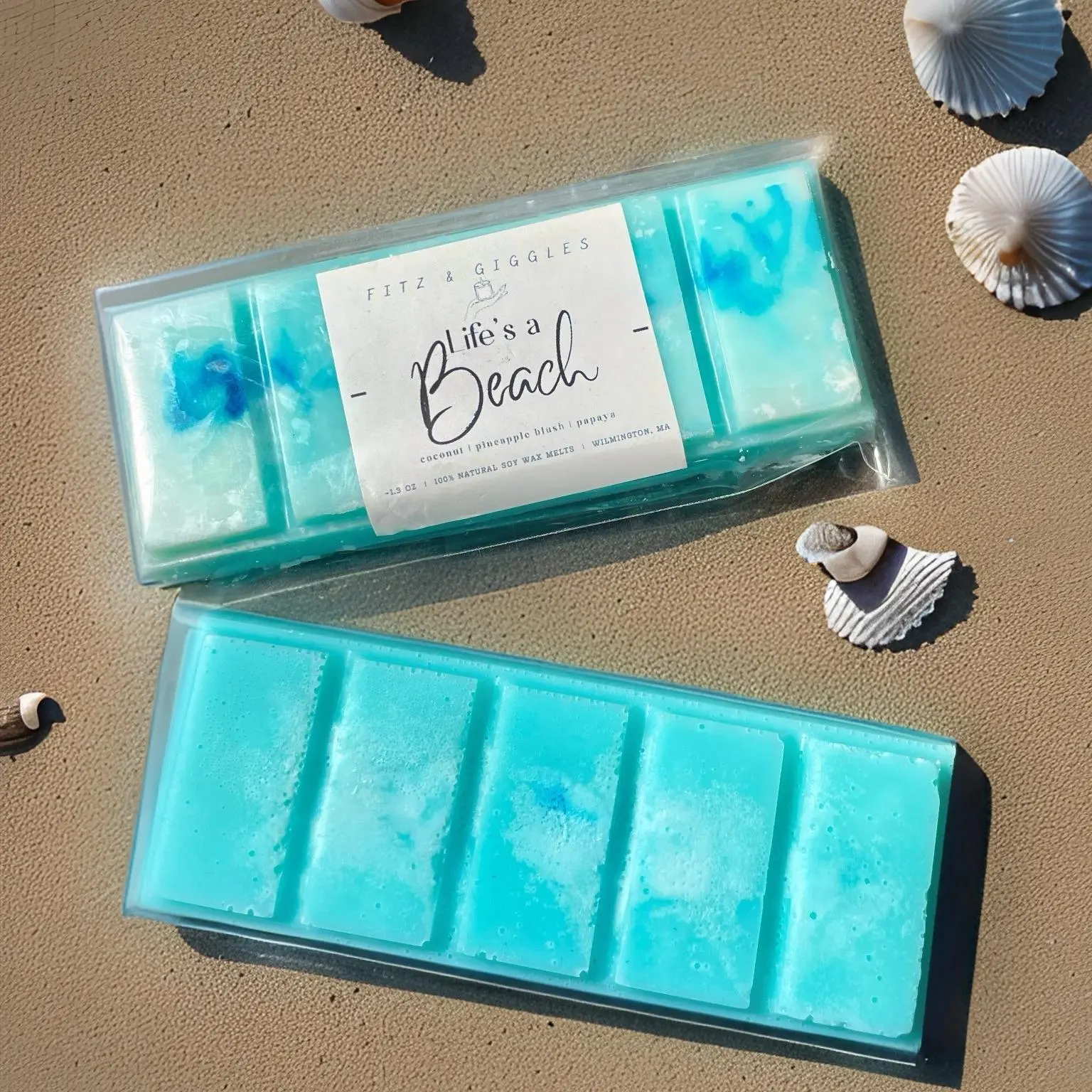 Fitz & Giggles 2 oz Soy Wax Snap Bars | Scents That Tickle Your Senses | Scented Snap Bars