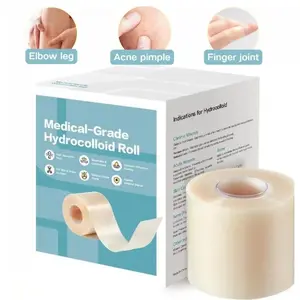 New Hydrocolloid Roll, Hydrocolloid Bandages for Wound Care,Medical-Grade Hydrocolloid Patch Bandages with Self-Adhesive, Flexible & Waterproof DIY Size & Shape