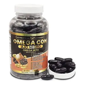 Hierbasmex - Omega with Black Garlic Capsules - Omega with Black Garlic Capsulas Hierbasmex - Omega with Black Garlic Capsules - Omega with Black Garlic Capsulas