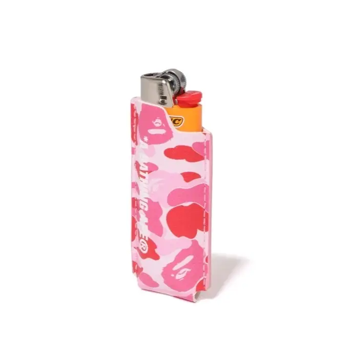 A Bathing Ape Leather Lighter Case (ABC PINK)