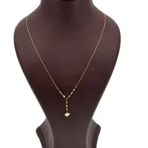 14 Kt yellow gold  one heart  necklace