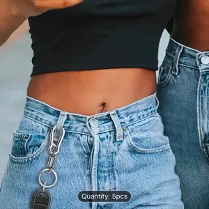 Vintage Spring Keychain Holder Durable Keychain Links for Outdoor Camping and Hiking 5 Hiking Keychain Links Lightweight Easy to Carry