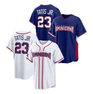 Men’s Tatis Jr. #23 Jersey – 2026 Dominican Republic World Baseball Classic White Stitched Fan Shirt, Dominican Republic Jersey for Men Women Youth And Kids, All-Over Print Baseball Jersey