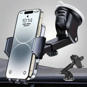 Universal Car Phone Mount Dashboard Suction Cup Holder for Center Console  Glass Suction Cup Mobile Phone Holder for Car with Strong Adhesive Support