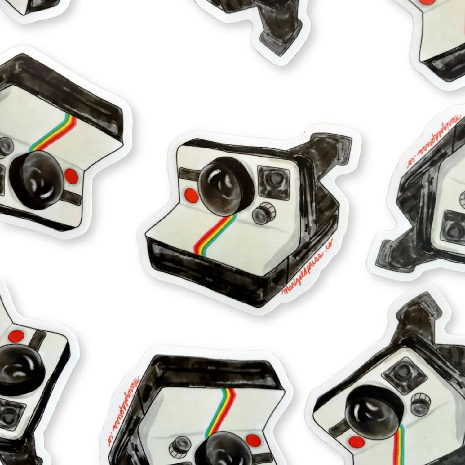 Classic Polaroid Camera Sticker - The Original Overshare