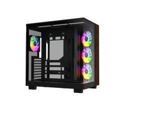 Thermaltake View 380 XL WS ARGB; Mid Tower Chassis; Side Wood Trim; 4x120mm ARGB Lite Fans Included; 360mm Radiator Support; 420mm GPU Clearance; 180mm Max PSU Length; 160mm Air Cooler Max Height; ATX/mATX/mITX; Hidden Connector Support