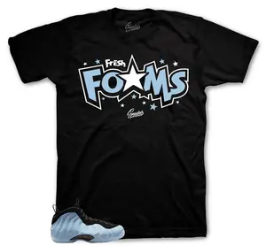 Sneaker Tees To Match Foamposite Psychic Blue Sneakers - Fresh foams Shirts