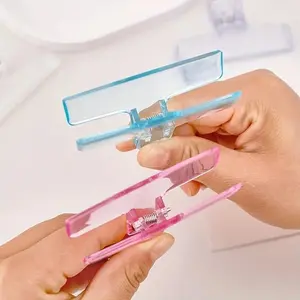Clear Acrylic Paper Clip, 3 Counts/set Multipurpose Office File Storage Clip, Office Stationery & Supplies for Home School Dormitory Paperclip