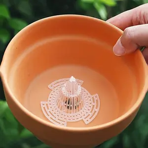 Cone-Shaped Volcanic Flower Pot Drainage Pads, Durable Plastic Mesh for Optimal Succulent Root Aeration, Root Rot Prevention, Succulent Plants