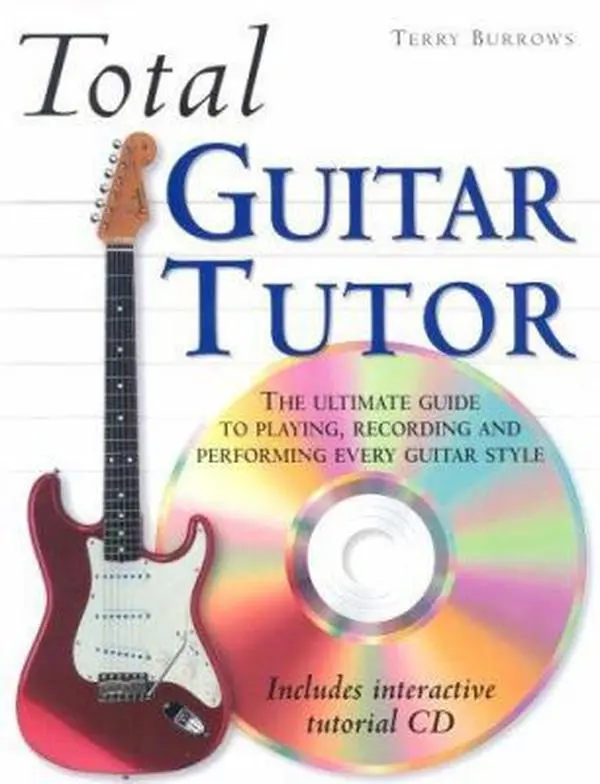 Used English Text Guitar Tutorial Book - "Total Guitar Tutor" by Terry Burrows, Softcover