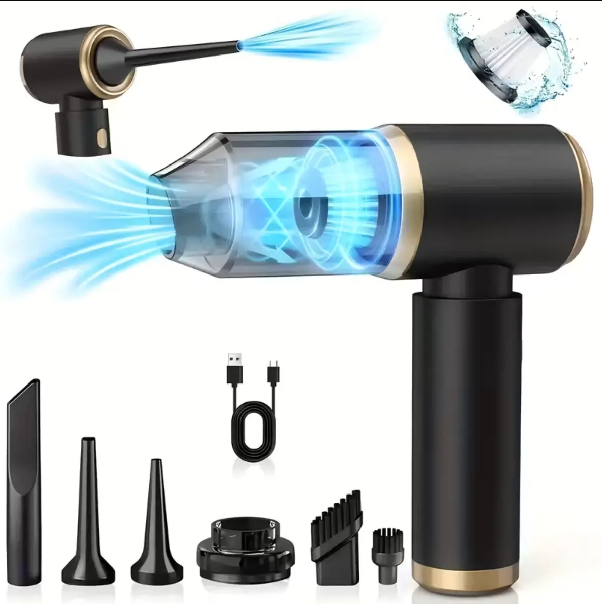 Powerful Handheld Wireless Vacuum Cleaner, with Strong Suction for Home | Car | Desktop Cleaning, Car Detailing Accessories, Cleaning Supplies